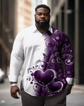 Big & Tall Graphic Floral Jeans for big men