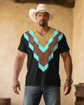 Big & Tall Black Western Denim T-Shirt for big men view 1