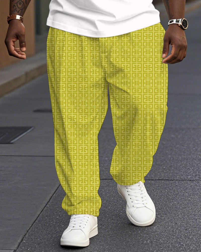 Big & Tall Geometric Jeans for big men view 4