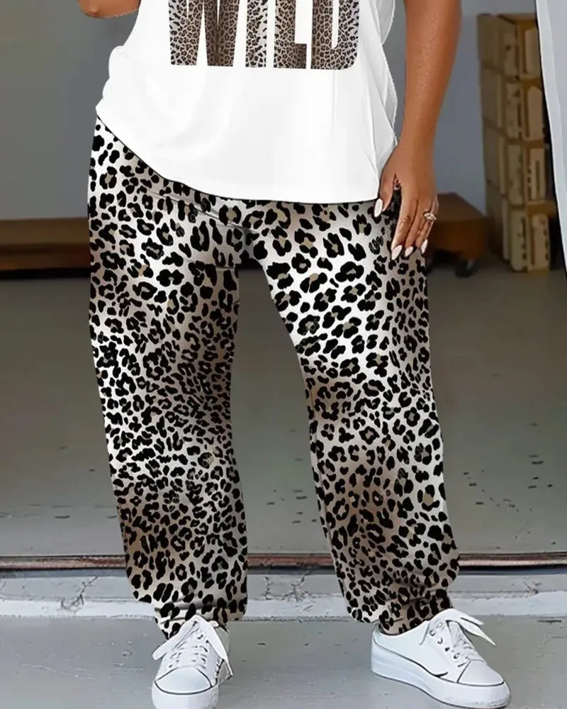 Big & Tall Streetwear T-Shirt Pants Set for big men view 3