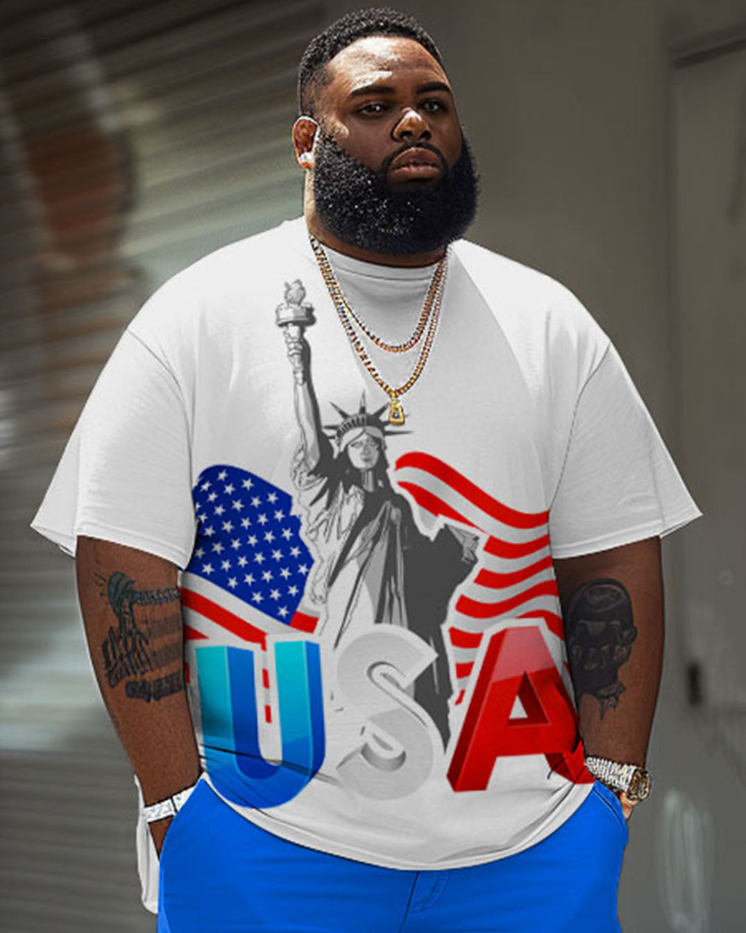 Big & Tall Graphic T-Shirt for big men