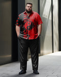 Big & Tall Business Casual T-Shirt Pants Set for big men view 1