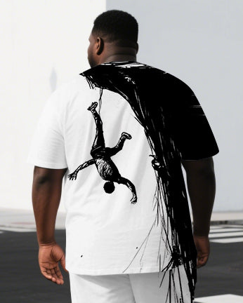 Big & Tall Graphic Two-piece Set for big men view 2