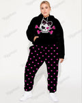 Big & Tall Graphic Streetwear Skull Hoodie for big men view 1