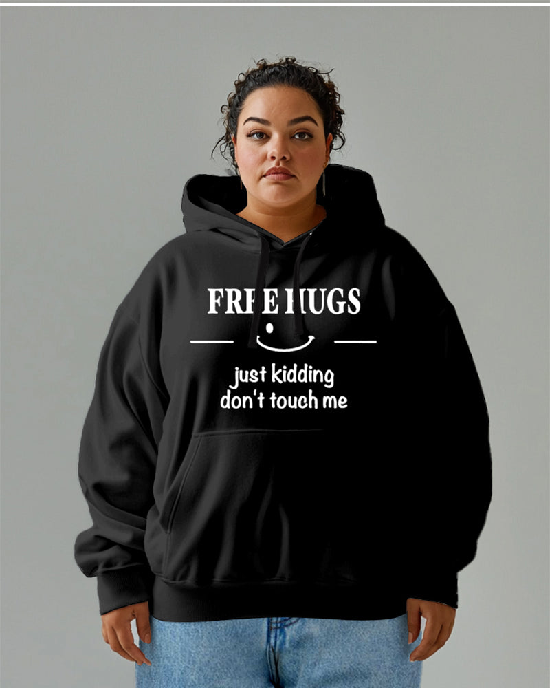 Big & Tall Smiley Hoodie for big men view 1