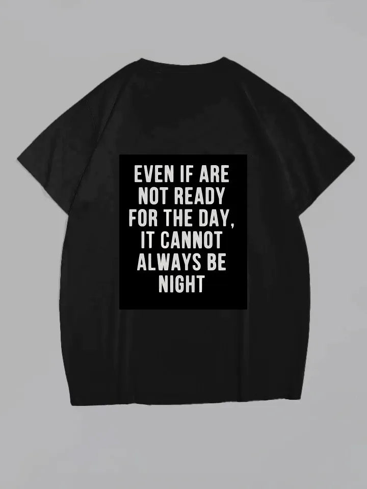 Big & Tall Black Graphic T-Shirt for big men view 2