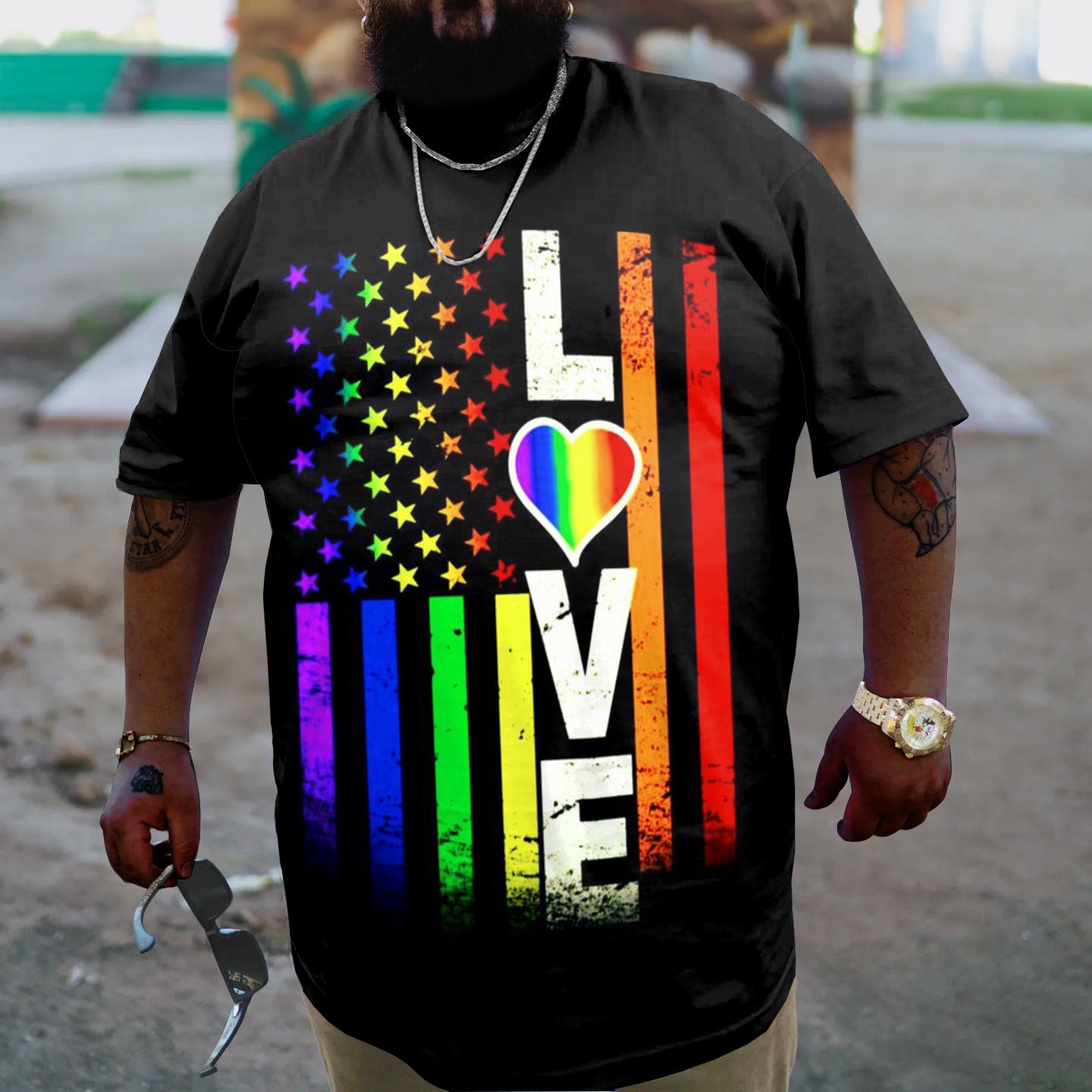 Big & Tall Graphic T-Shirt for big men view 2
