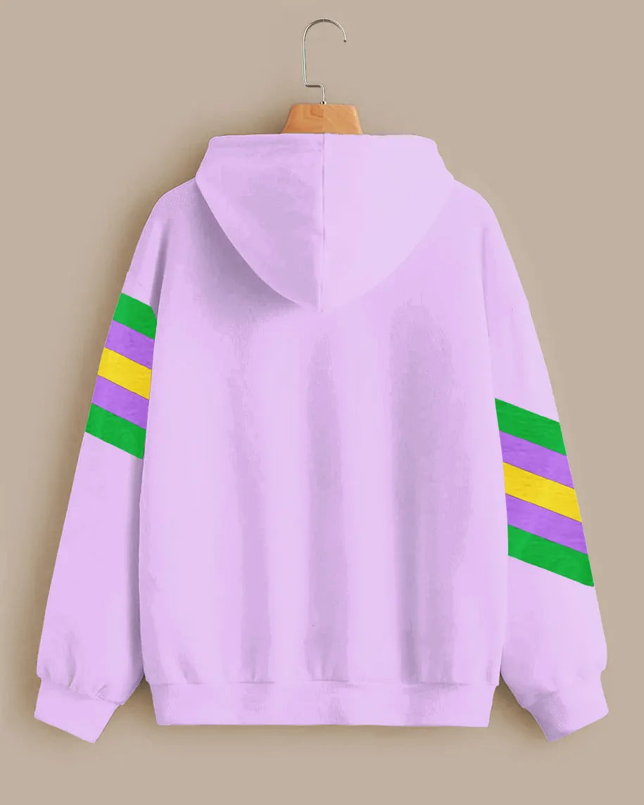 Big & Tall Striped Graphic Hoodie for big men view 2