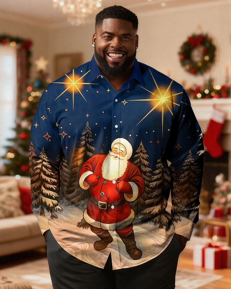 Big & Tall Graphic Long Sleeve Shirt for big men view 1