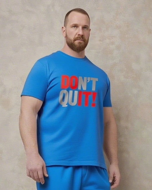 Big & Tall Graphic Streetwear Two-piece Set for big men view 8