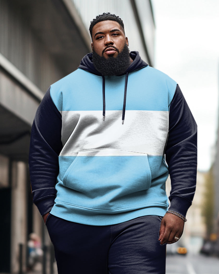 Big & Tall Colorblock Athletic Hoodie for big men view 2