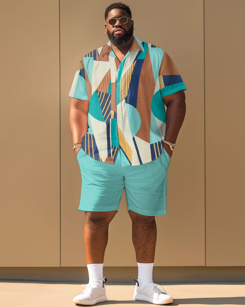 Big & Tall Geometric Jeans for big men view 1