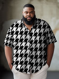 Big & Tall Geometric Plaid Jeans for big men