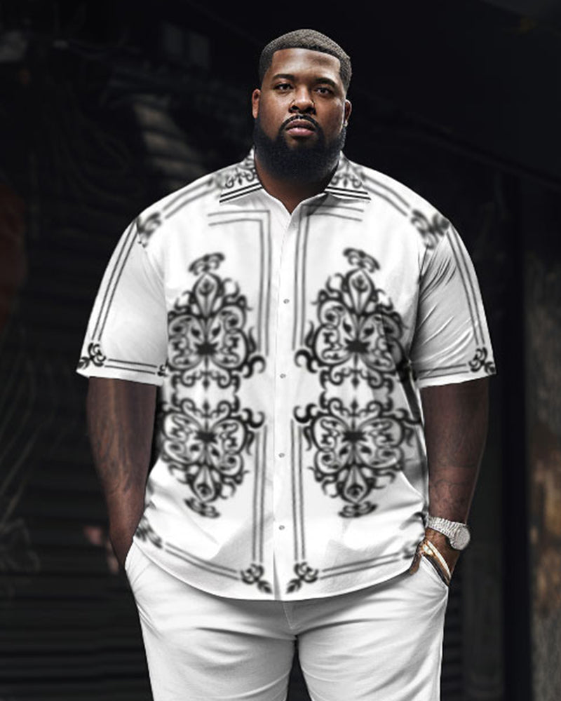 Big & Tall Geometric Jeans for big men view 2