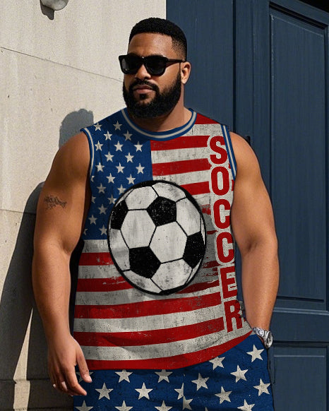 Big & Tall Graphic Two-piece Set for big men view 2