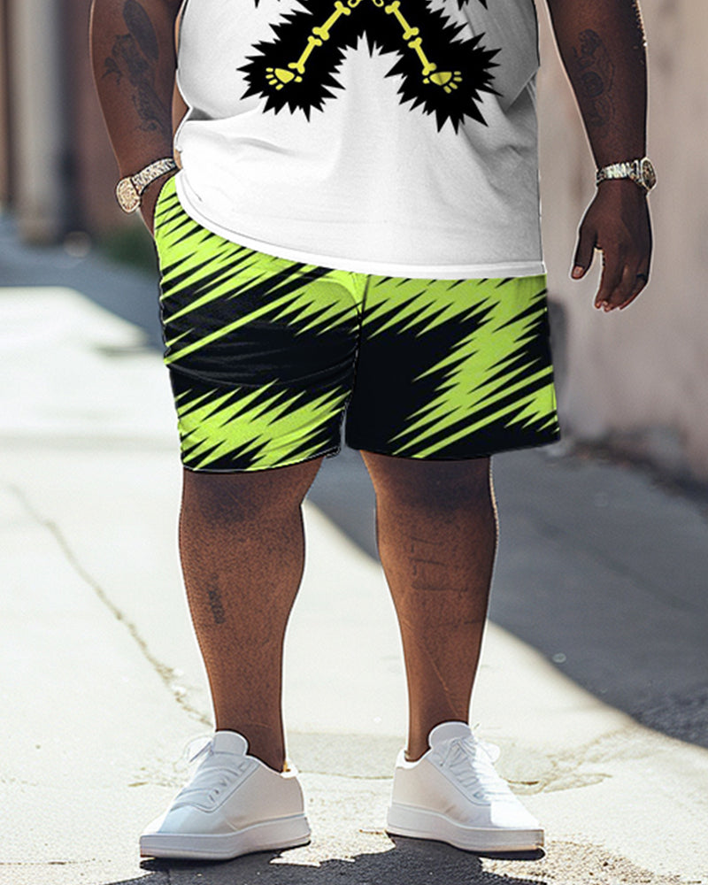 Big & Tall Graphic Skull Two-piece Set for big men view 3