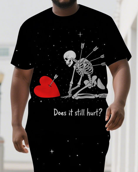 Big & Tall Skull Two-piece Set for big men view 2