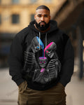 Big & Tall Graphic Streetwear Skull Hoodie for big men