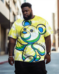 Big & Tall Graphic Graffiti Streetwear T-Shirt for big men