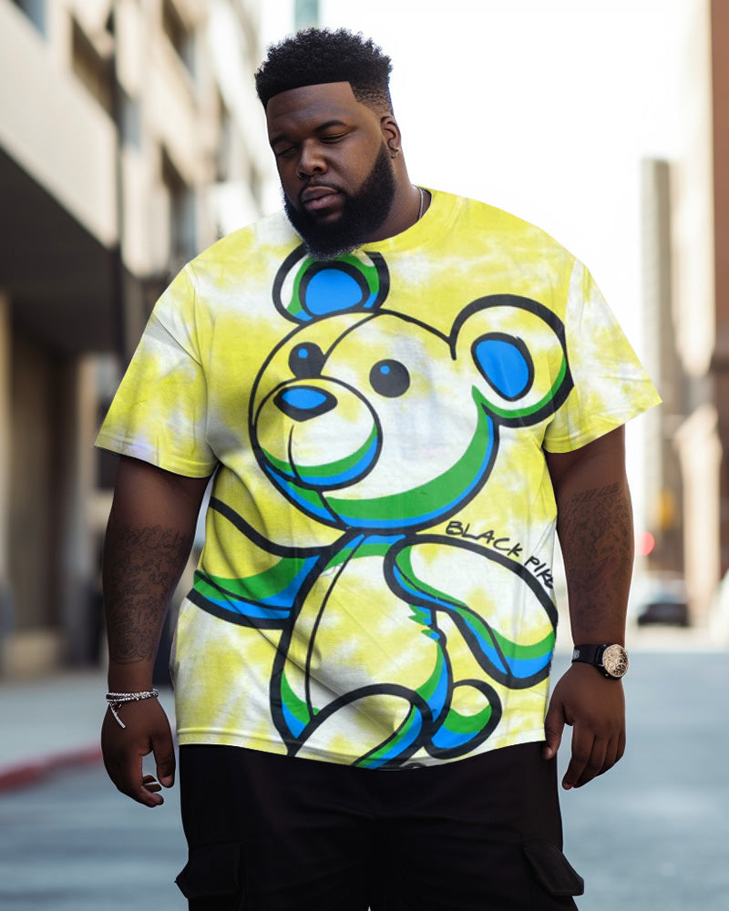 Big & Tall Graphic Graffiti Streetwear T-Shirt for big men