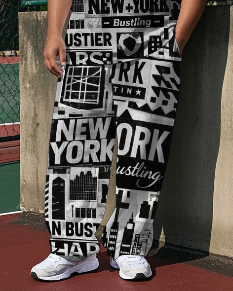 Big & Tall Streetwear T-Shirt Pants Set for big men view 3