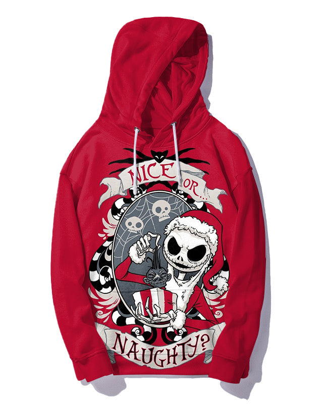 Big & Tall Red Skull Hoodie for big men view 4