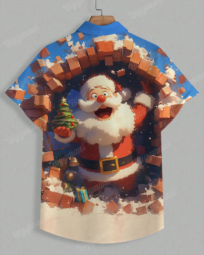 Big & Tall Graphic Short Sleeve Shirt for big men view 3