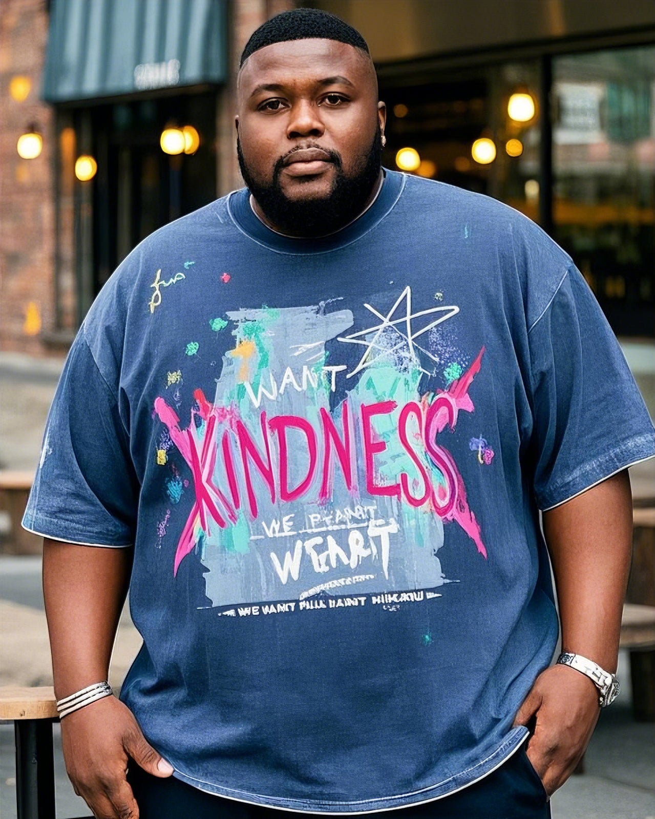 Big & Tall Graphic T-Shirt for big men