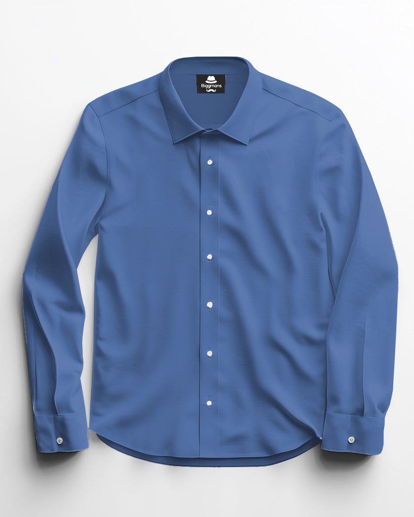 Big & Tall Solid Color Shirt Pants Set for big men view 11