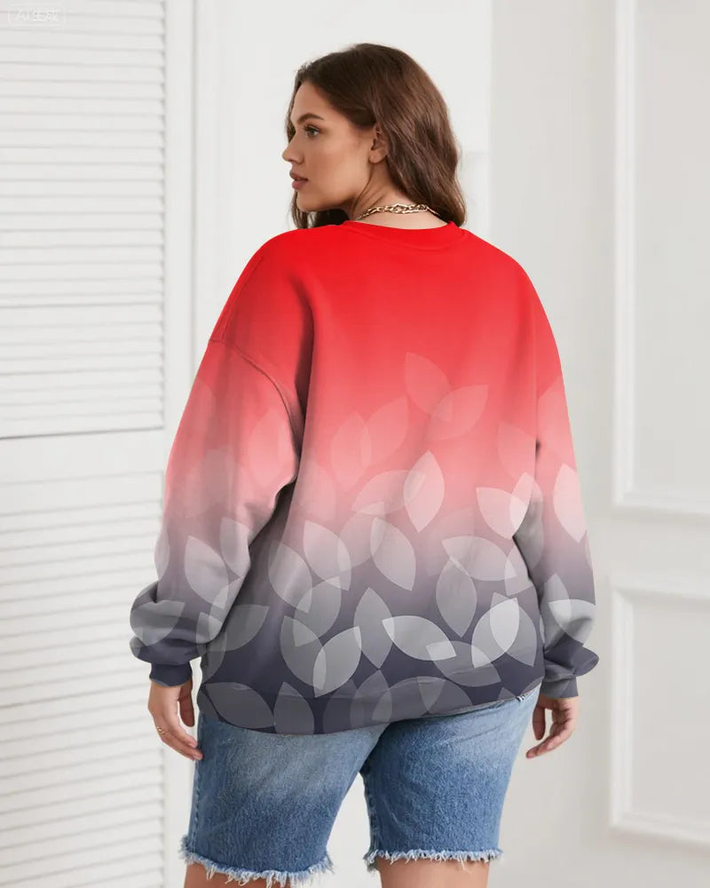 Big & Tall Gradient Graphic Floral Men's Clothing for big men view 7
