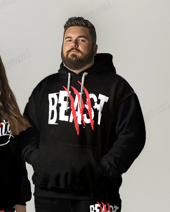 Big & Tall Graphic Hoodie for big men view 2