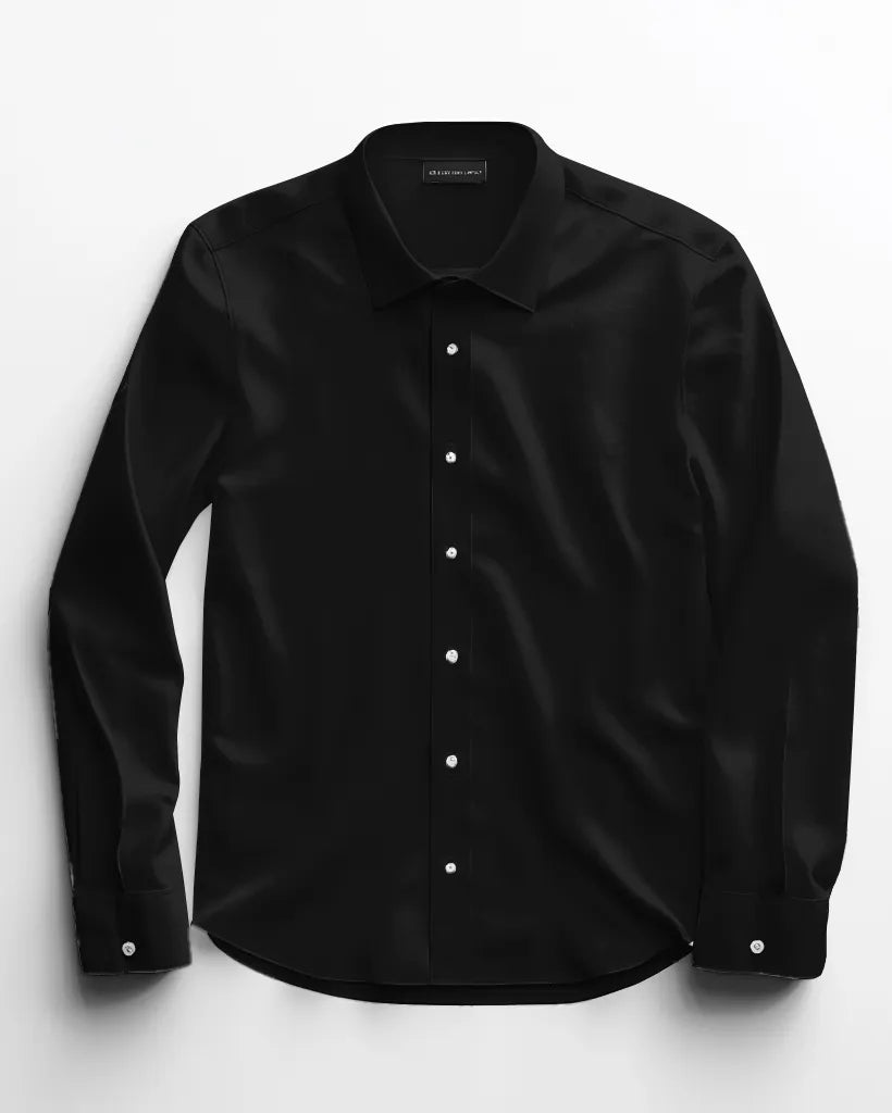 Big & Tall Solid Color Long Sleeve Shirt for big men view 26