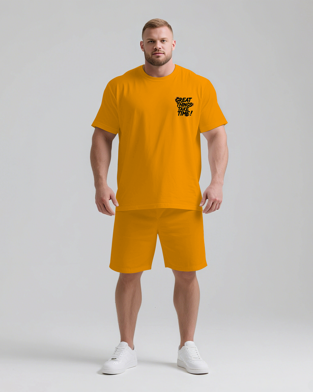 Big & Tall Streetwear Two-piece Set for big men view 2