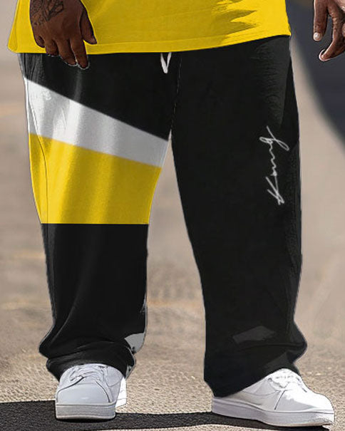 Big & Tall Streetwear Two-piece Set for big men view 3