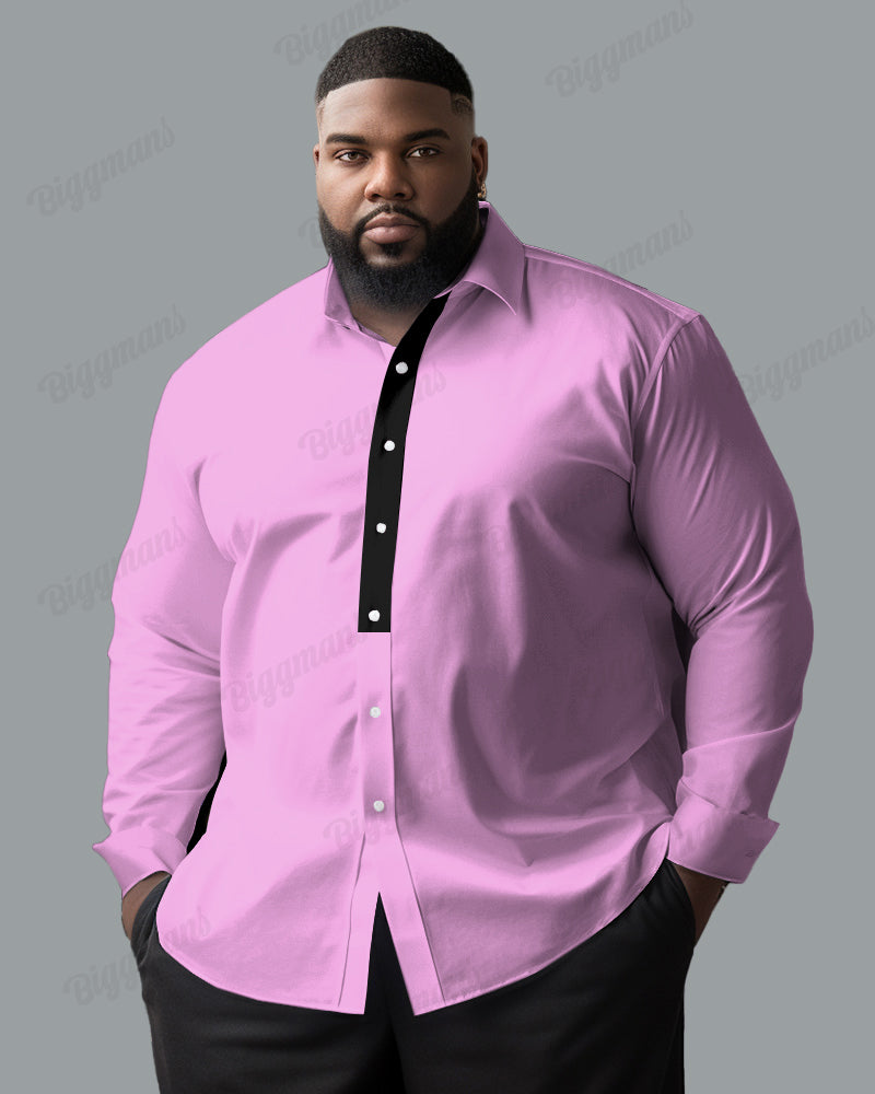 Big & Tall Streetwear Long Sleeve Shirt for big men view 6
