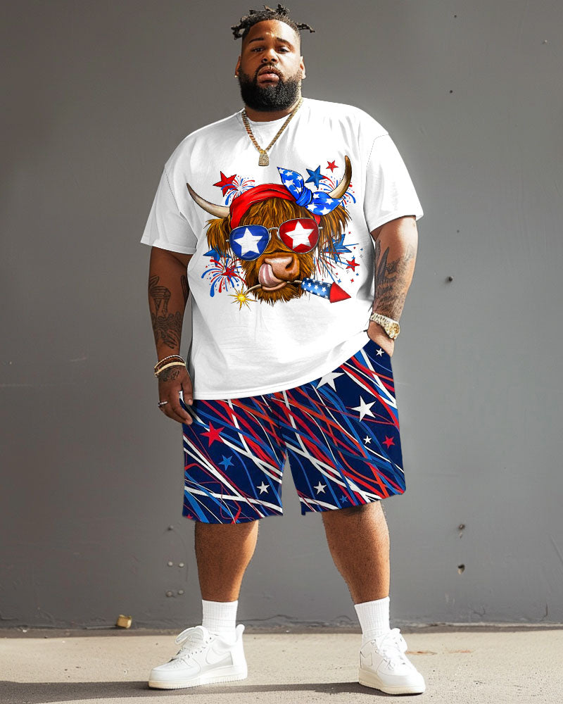 Big & Tall Graphic Two-piece Set for big men view 2