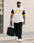 Big & Tall Graffiti Streetwear Two-piece Set for big men view 2