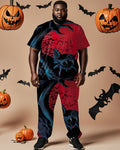 Big & Tall Graphic T-Shirt Pants Set for big men view 1