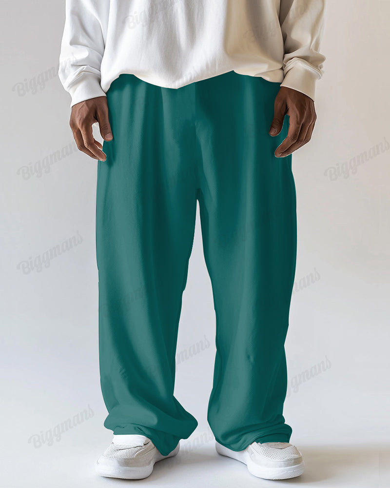 Big & Tall Solid Color Streetwear Jogging Pants for men view 7