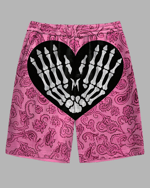 Big & Tall Floral Streetwear Shorts for big men