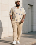 Big & Tall Vintage T-Shirt Pants Set for big men view 1