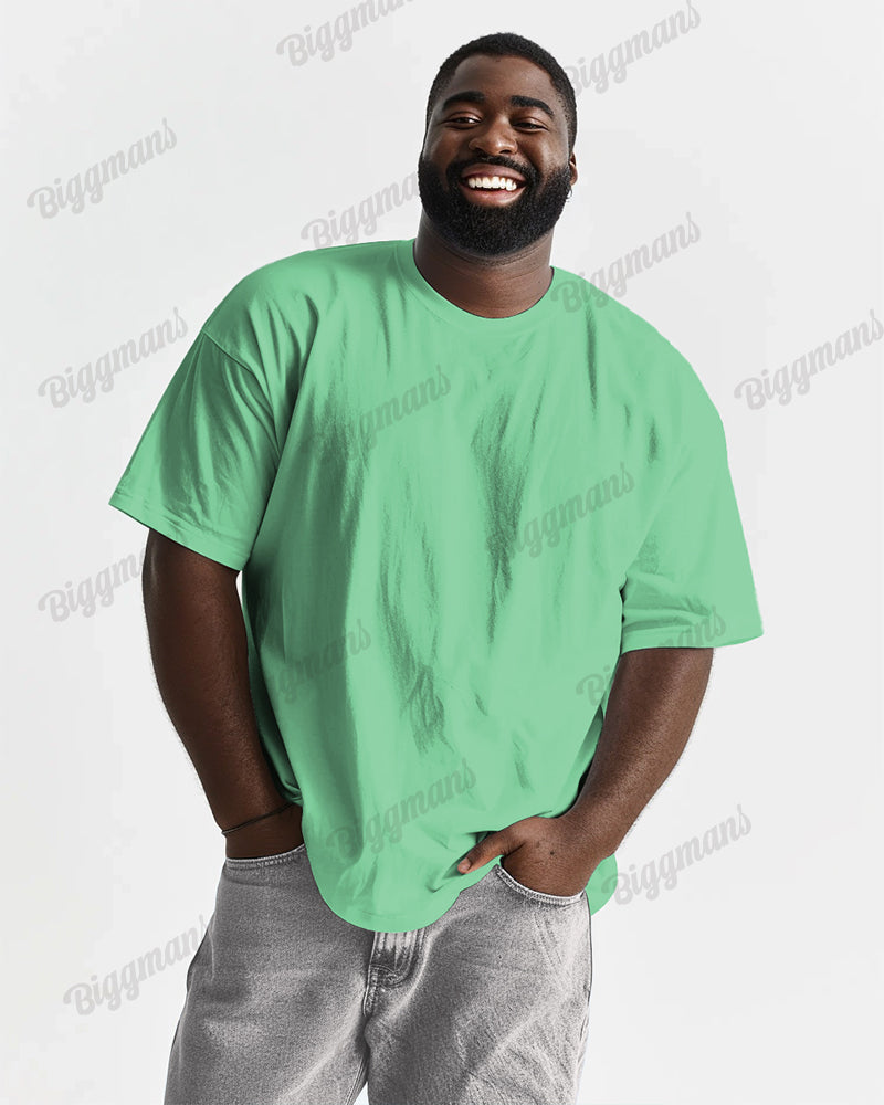 Big & Tall Solid Color T-Shirt for big men view 3