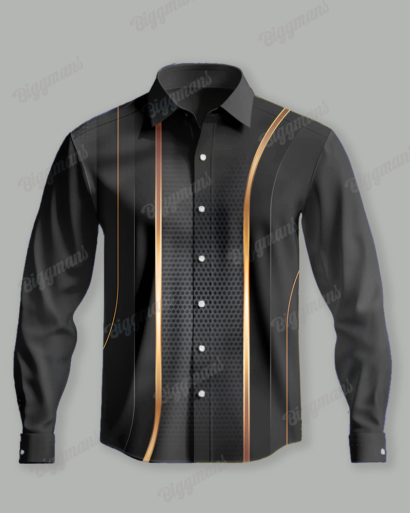 Big & Tall Gradient Graphic Shirt Pants Set for big men view 2