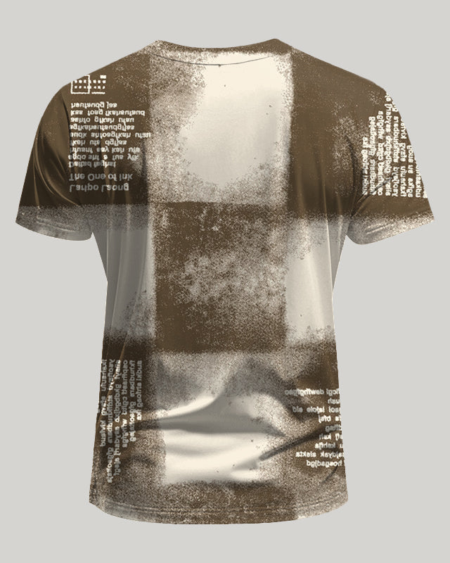 Big & Tall Gradient Plaid Graphic T-Shirt for big men view 2