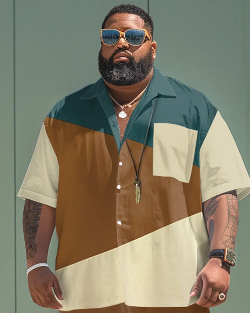 Big & Tall Colorblock Jeans for big men view 2
