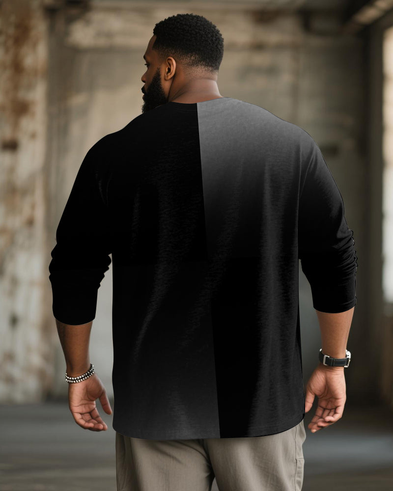 Big & Tall Gradient Graphic T-Shirt for big men view 6