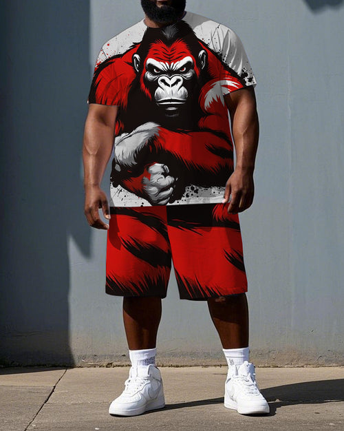 Big & Tall Streetwear Two-piece Set for big men view 1