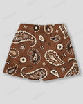 Big & Tall Brown Graphic Graffiti Athletic Shorts for big men