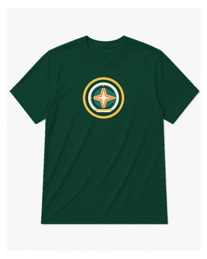 Big & Tall Trail Compass Digital Print T-Shirt and Shorts Set T-Shirt