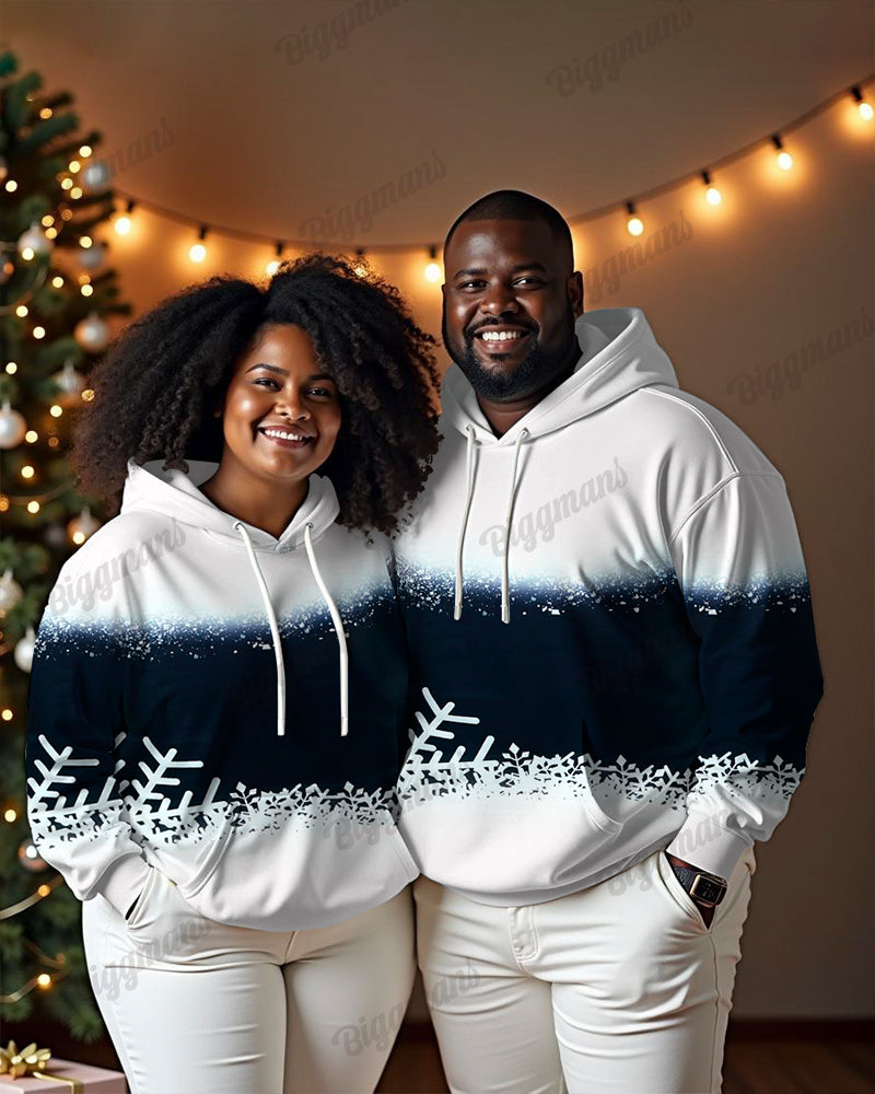 Big & Tall Gradient Geometric Hoodie Sweatpants Set for big men view 1